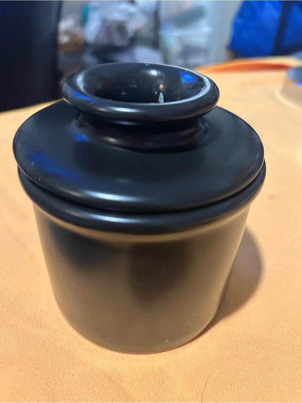 The original Butter Bell Crock black